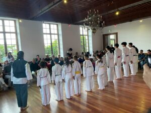 Les jeunes du club en démonstration pour les 30 ans du club. 